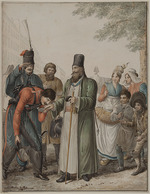 Opiz, Georg Emanuel - Occupation russe à Paris (Russische Kosaken in Paris 1814)