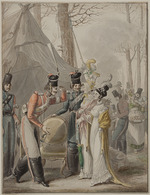 Opiz, Georg Emanuel - Occupation russe à Paris (Russische Kosaken in Paris 1814)