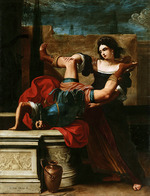 Sirani, Elisabetta - Timokleia stürzt den Hauptmann Alexanders des Großen in einen Brunnen