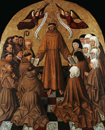 Colantonio, Niccolò Antonio - Der heilige Franziskus übergibt die Ordensregeln