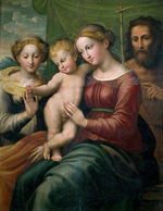 Francucci, Innocenzo - Die mystische Hochzeit der Heiligen Katharina und Heiliger Johannes der Täufers