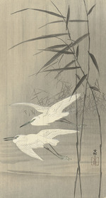 Ohara, Koson - Zwei Reiher im Flug