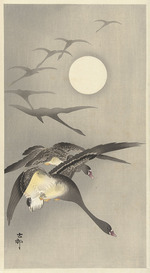 Ohara, Koson - Gänse bei Vollmond