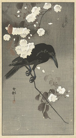 Ohara, Koson - Krähe mit Kirschblüte