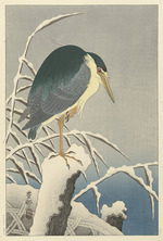 Ohara, Koson - Reiher im Schnee