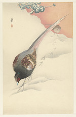 Ohara, Koson - Fasanenpaar im Schnee