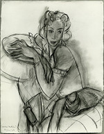 Matisse, Henri - Porträt von Hélène Mercier, geb. Fürstim Galitzine