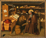 Colantonio, Niccolò Antonio - Der heilige Hieronymus im Gehäus