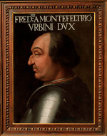Dell'Altissimo, Cristofano - Porträt von Federico da Montefeltro (1422-1482), Herzog von Urbino