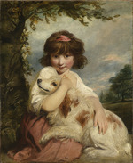 Reynolds, Sir Joshua - Junges Mädchen und ihr Hund