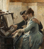 Edelfelt, Albert Gustaf Aristides - Am Klavier