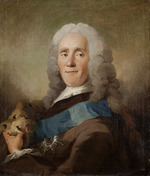 Pilo, Carl Gustaf - Porträt von Johan Ludvig von Holstein (1694-1763), Kanzler von Dänemark