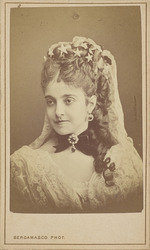 Bergamasco, Charles (Karl) - Porträt von Opernsängerin Adelina Patti (1843-1919)