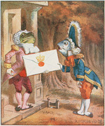 Tenniel, Sir John - Von der Königin. Eine Einladung für die Herzogin, Krocket zu spielen