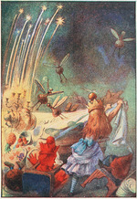 Tenniel, Sir John - ...ein kräftiger Zug, und Teller, Schüsseln, Gäste und Kerzen kamen krachend herunter