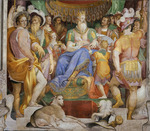 Zuccari, Taddeo - Die Schenkung Karls des Großen