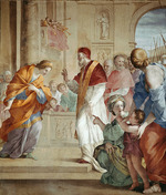 Romanelli, Giovanni Francesco - Die Begegnung zwischen Markgräfin Mathilde und Papst Gregor VII.