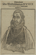 Unbekannter Künstler - Porträt von Komponist Jacobus Gallus (1550-1591)