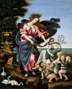 Lippi, Filippino - Allegorie der Musik (Die Muse Erato)