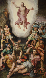 Robionoy, Jean de - Die Himmelfahrt Christi (Triptychon, Mitteltafel)
