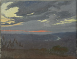 Dulac, Charles-Marie - Sonnenaufgang über dem Arno