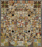 Unbekannter Meister - Patchwork-Seidendecke