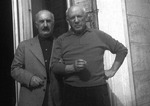 Unbekannter Fotograf - Ilja Sdanewitsch und Pablo Picasso. Villa California, Cannes