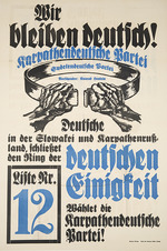 Unbekannter Künstler - Wir bleiben deutsch