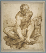Passerotti (Passarotti), Bartolomeo - Jupiter, auf Wolken sitzend