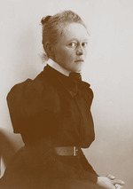 Unbekannter Fotograf - Porträt von Malerin Helene Schjerfbeck (1862-1946)