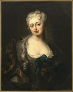 Pesne, Antoine - Porträt von Gräfin Maria Magdalena von Dönhoff, geb. Bielinska (1685-1730)