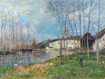Sisley, Alfred - Frühling am Ufer der Loing (Printemps au bord du Loing)