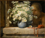 Millet, Jean-François - Der Gänseblümchenstrauß (Le Bouquet de marguerites)