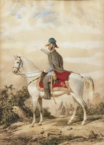 Barabás, Miklós - Erzherzog Albrecht von Österreich-Teschen (1817-1895) auf dem Pferde wie am Tage der Schlacht von Novara 