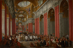 Pannini (Panini), Giovanni Paolo - Die Weihe von Giuseppe Pozzobonelli zum Erzbischof in San Carlo al Corso
