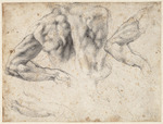 Buonarroti, Michelangelo - Studie des männlichen Rückens und des linken Arms
