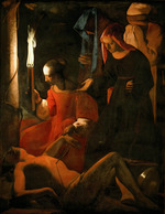 La Tour, Georges, de - Der Heilige Sebastian wird von Irene geheilt