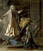 Poussin, Nicolas - Die Vision der Heiligen Franziska von Rom