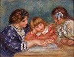 Renoir, Pierre Auguste - La Leçon (Bielle, l'institutrice et Claude Renoir lisant)
