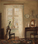 Holsøe, Carl - Interieur mit Cello