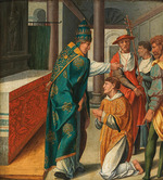Bruyn, Bartholomäus (Barthel), der Ältere - Der heilige Cyriacus verweigert den Götzendienst (Cyriacus-Altar aus St. Kunibert in Köln)