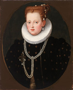 Unbekannter Künstler - Porträt von Margherita Gonzaga (1564-1618), Herzogin von Ferrara