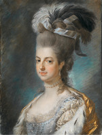 Unbekannter Künstler - Porträt von Erzherzogin Maria Christina von Österreich (1742-1798), Herzogin von Sachsen-Teschen