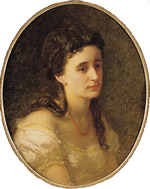 Köler, Johan - Porträt von Pianistin und Komponistin Ella Adaïewsky (1846-1926)