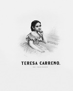 Fabronius, Dominique C. - Porträt von Komponistin und Pianistin Teresa Carreño (1853-1917)