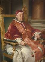 Unbekannter Künstler - Porträt von Papst Clemens XIII. (1693-1769)