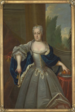 Unbekannter Künstler - Porträt von Christiane Eberhardine von Brandenburg-Bayreuth (1671-1727), Kurfürstin von Sachsen und Titularkönigin von Polen