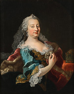 Millitz, Johann Michael - Porträt von Kaiserin Maria Theresia von Österreich (1717-1780) mit der Stephanskrone