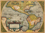 Ortelius, Abraham - Americae Sive Novi Orbis Nova Descripto. Aus Theatrum Orbis Terrarum 