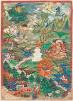 Tibetische Kultur - Thangka des Mahasiddha Virupa